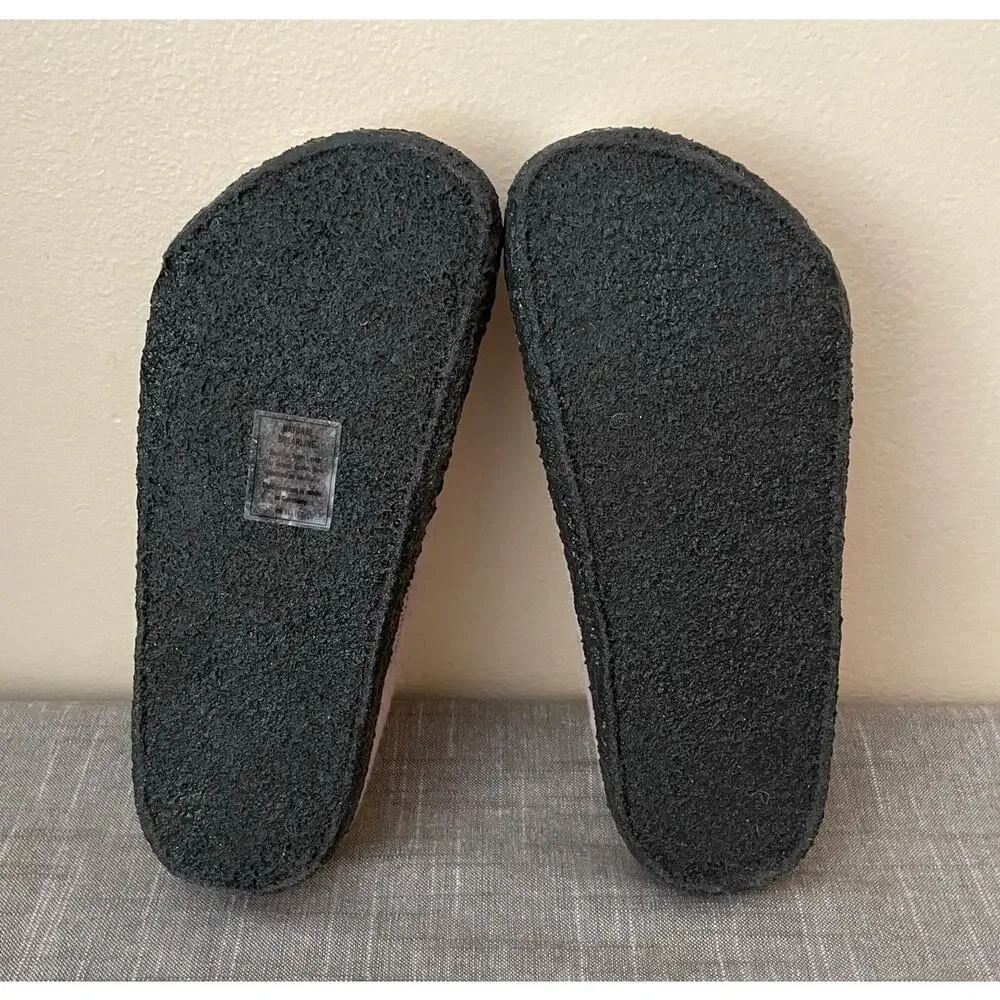 Newt Birkenstock Zermatt Rivet Kids Girls 34/ US 3 Soft Pink Shearling Slippers